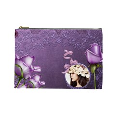Elegance-purple Cosmetic Bag (L)  - Cosmetic Bag (Large)