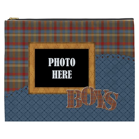 The Boys Of Fall Xxxl Cosmetic Bag By Lisa Minor Front