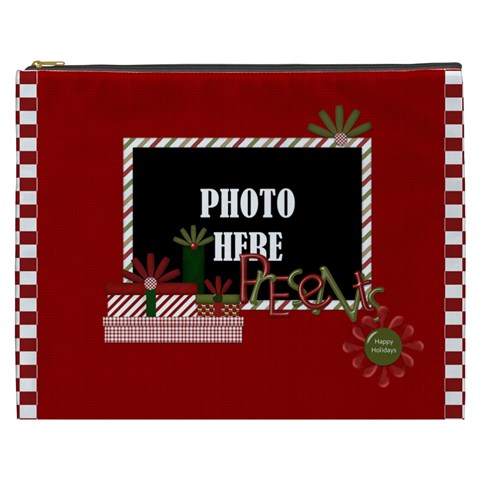 Christmas Clusters Xxxl Cosmetic Bag 1 By Lisa Minor Front