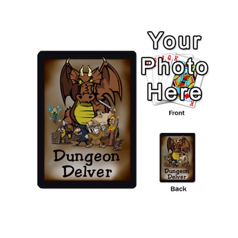 Dungeondelver 54playingcardsmini By David Barry Back