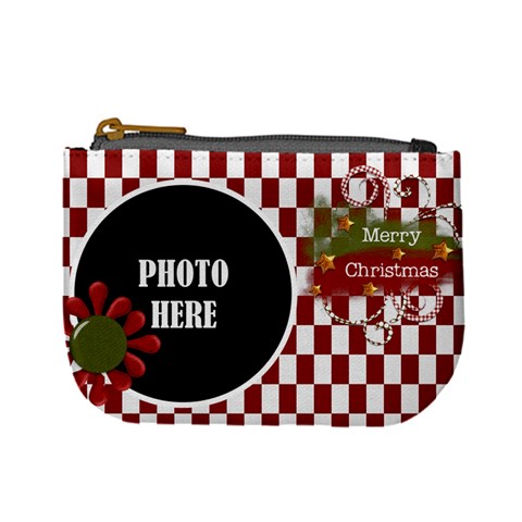 Christmas Clusters Coin Bag 1 By Lisa Minor Front
