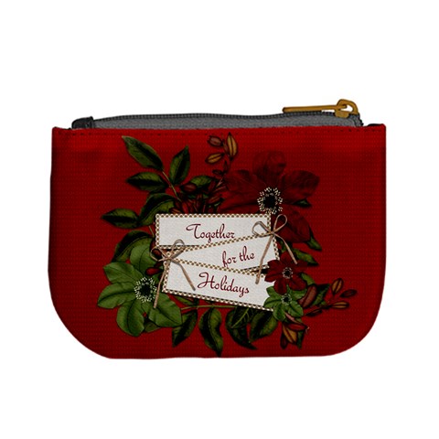 Christmas Clusters Coin Bag 1 By Lisa Minor Back