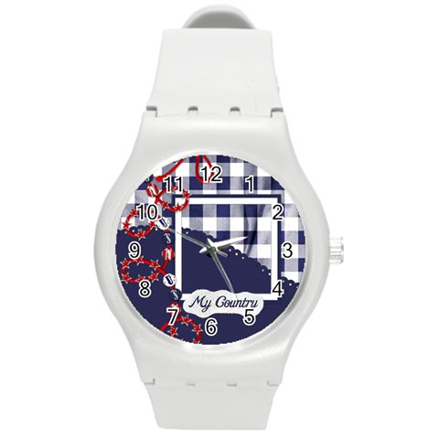 My Country Plastic Watch 1 By Lisa Minor Front