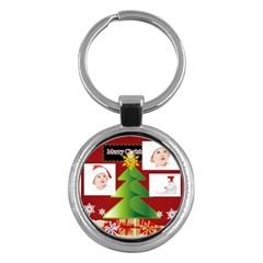 merry christmas - Key Chain (Round)