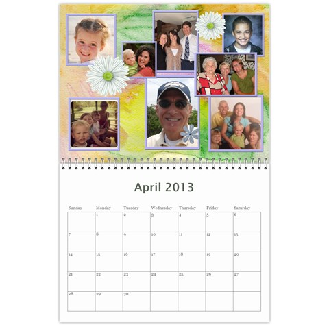 Mom Calendar By Colton Apr 2013