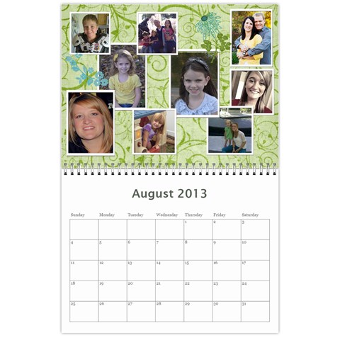 Mom Calendar By Colton Aug 2013