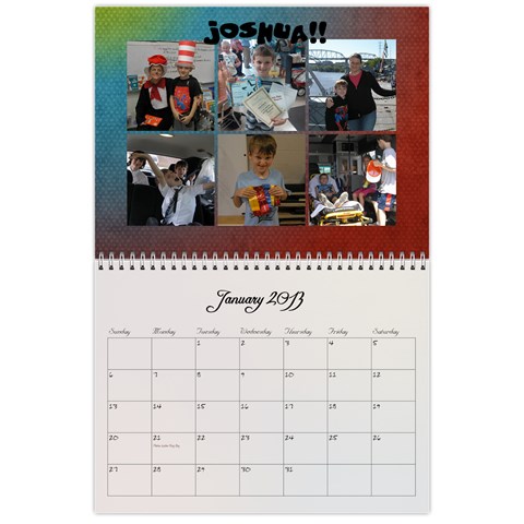 2013 Calendar Main By Odessa Jan 2013