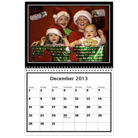 2013 Calendar By Megan Elliott Dec 2013