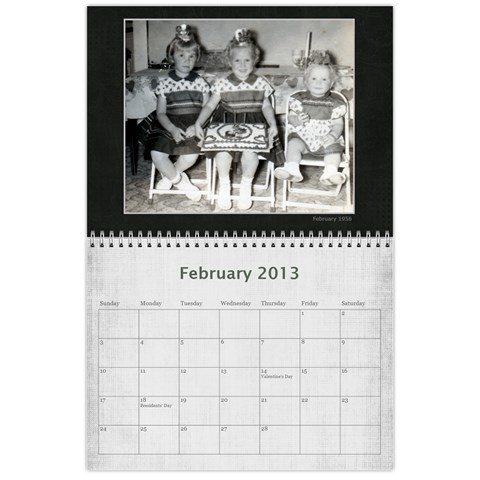 Sisters Calendar For Darlene By Debra Macv Feb 2013