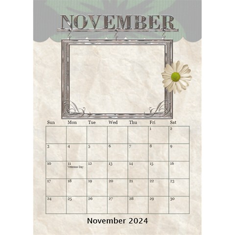 Lovely Desktop Calendar 6 x8 5  By Lil Nov 2024