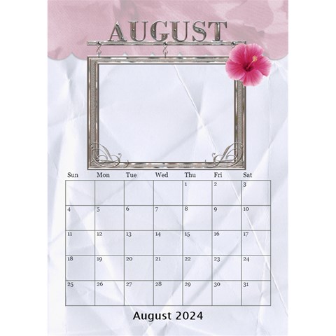 Lovely Desktop Calendar 6 x8 5  By Lil Aug 2024