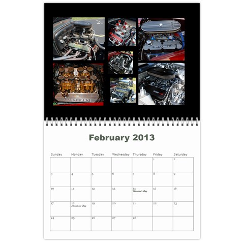 2013 Calendar By J  Richardson Feb 2013