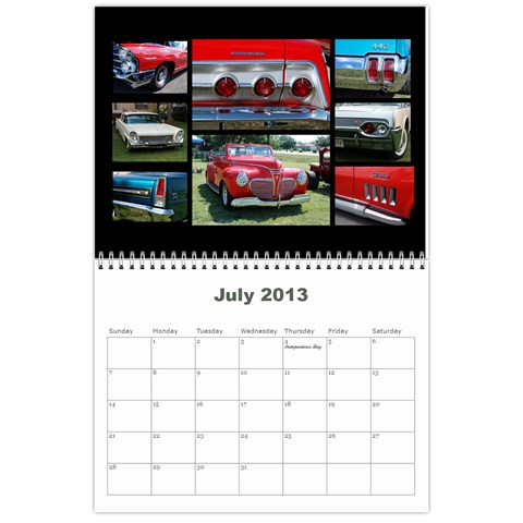 2013 Calendar By J  Richardson Jul 2013