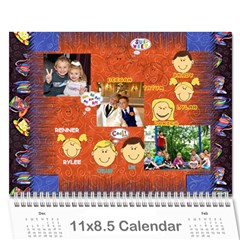 papa calander - Wall Calendar 11  x 8.5  (12-Months)