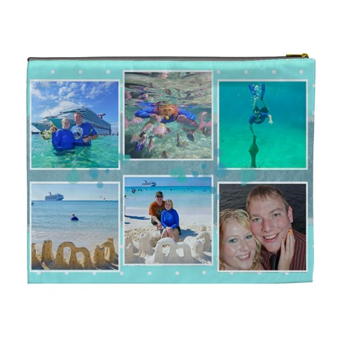 Ocean Vacation Xl Cosmetic Bag By Digitalkeepsakes Back
