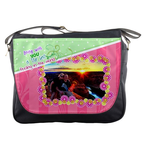 Being With You Messenger Bag By Digitalkeepsakes Front