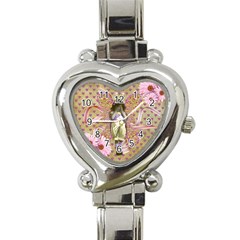 Glittered Girl - Heart Italian Charm Watch