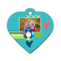 Playful Hearts - Dog Tag Heart (Two Sides)
