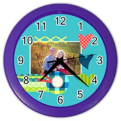 Playful Hearts - Color Wall Clock