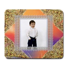 Silver and Gold Large mouse pad - Large Mousepad