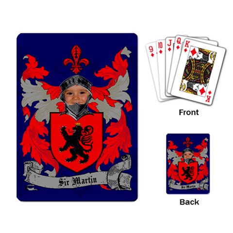 Red Knight Playing Cards By Rd Back