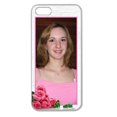 Roses Apple Seamless Iphone 5 Case (clear) By Deborah Front