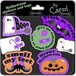 Halloween stickers and tags