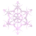 Pink sparkle snowflake