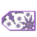 Purple gift tag
