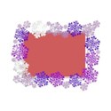 Purple Snowflake frame