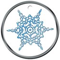 snowflake round tag