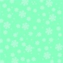 Minty green snowflake background