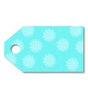 Blue gift tag