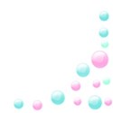 Pink and blue dots