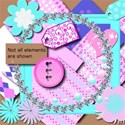 Cute Valentine kit cover with diamond heart frame