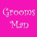 cufflink hot pink grooms man
