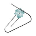 Paperclip with flower