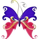 A s butterfly pinkANDblue