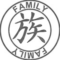 Japanese Symbol Stamps - FAMILY