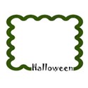 halloween frame green