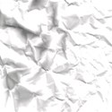 crumpled paper white