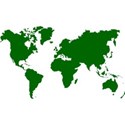 world map green