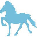 Blue 1 horse