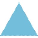 Blue 1 triangle stamp