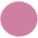 pink round stamp