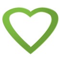 green heart frame