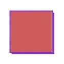 purple square paper frame