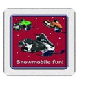 snowmobile button red