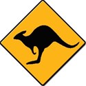 kangaroo crossing