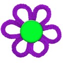 cloth-flower purple